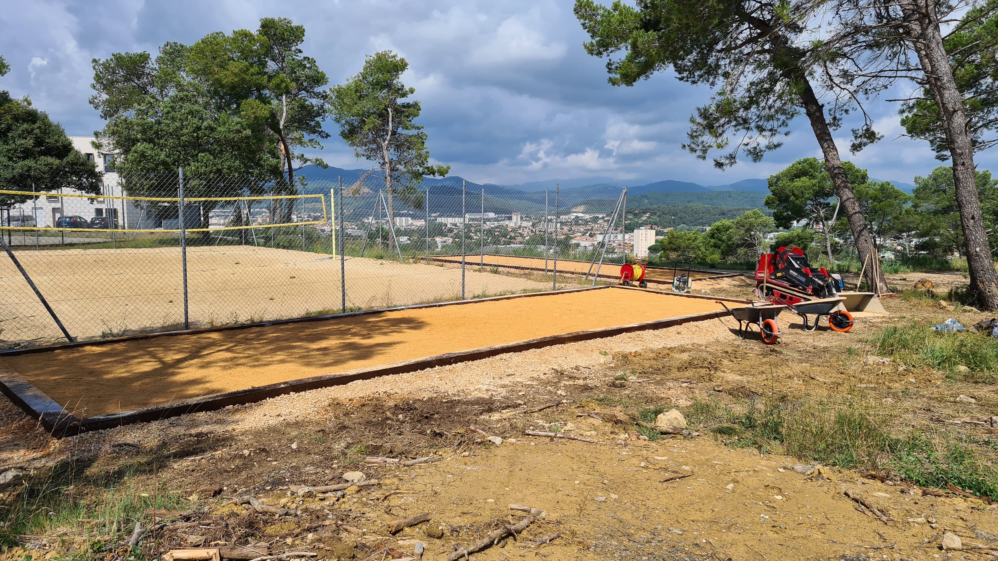 Terrain de boule à Alès